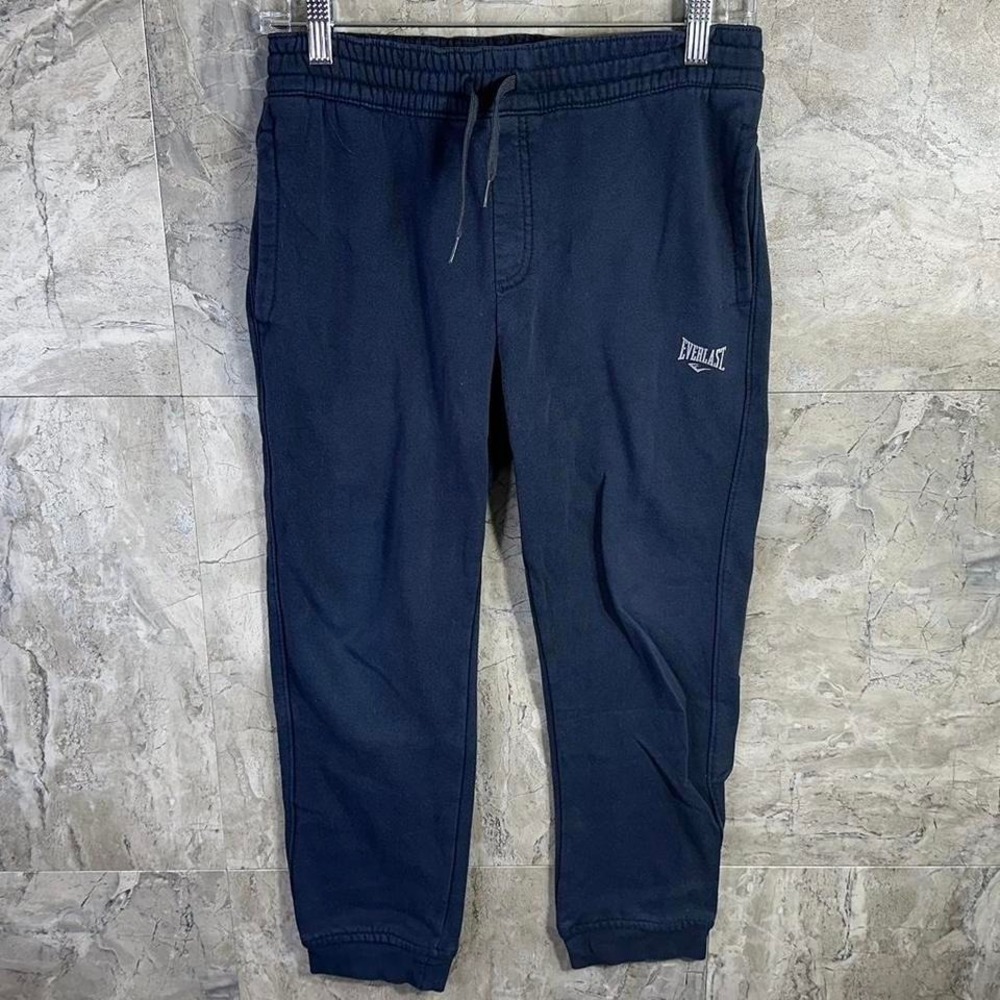 Everlast Navy blue sweatpants with drawstring‎ waist kid size Medium 10-12
